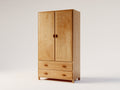 Armarios de madera 105 x 55 x 195 cm - madera natural - diseño moderno con 2 puertas y 2 cajones