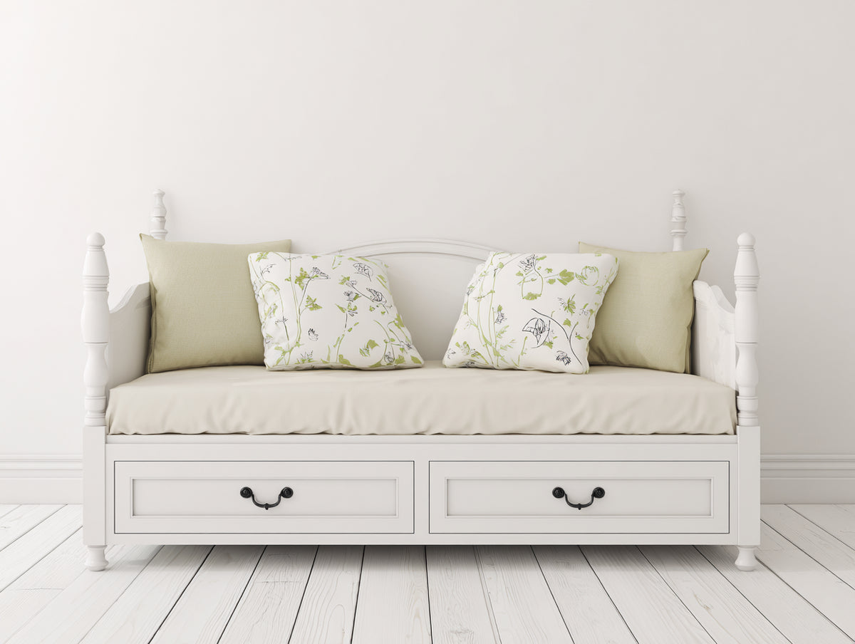 Sofás cama de madera 200x90x85 cm - color blanco - estilo clásico con cajones de almacenamiento para dormitorio