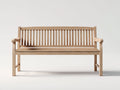 Bancos de jardín de madera 150 x 60 x 90 cm - Madera natural - Respaldo de listones y 3 plazas